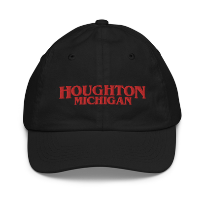 'Houghton Michigan' Youth Baseball Cap (1980s Drama Parody)