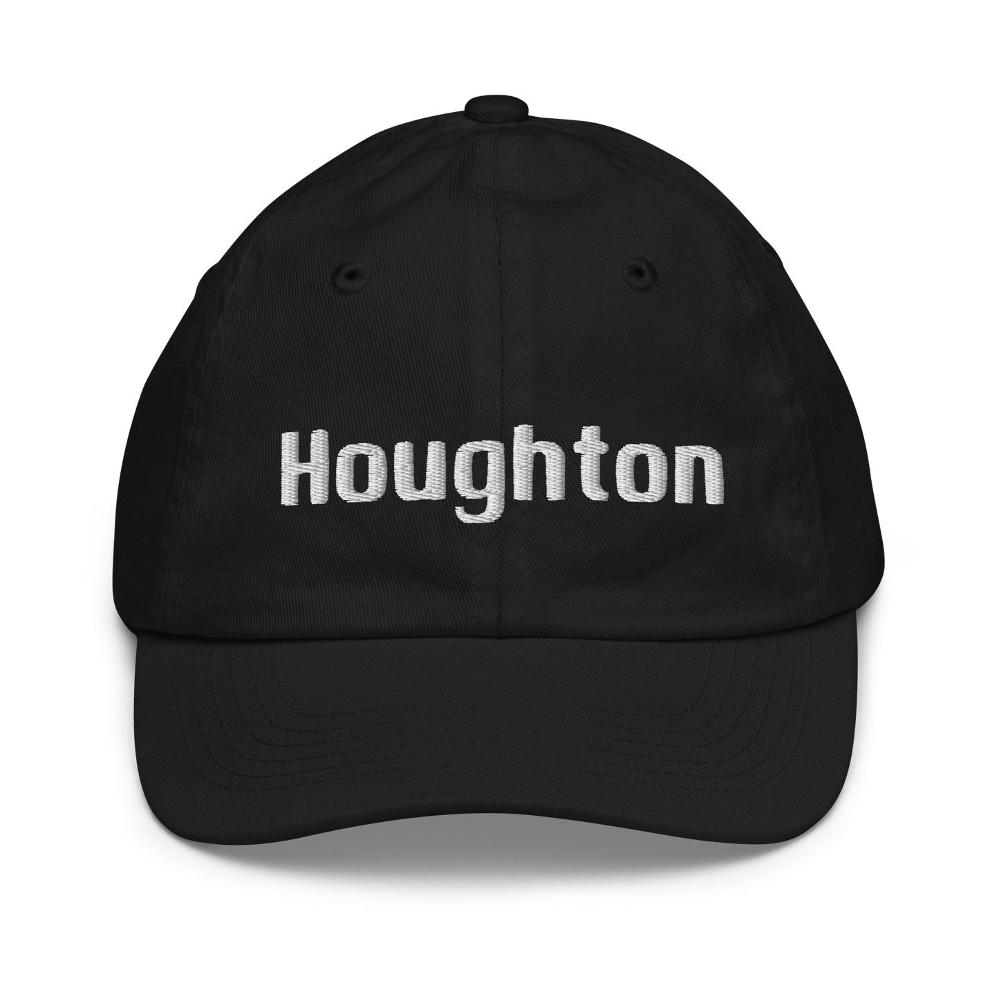 'Houghton' Youth Baseball Cap | White/Navy Embroidery