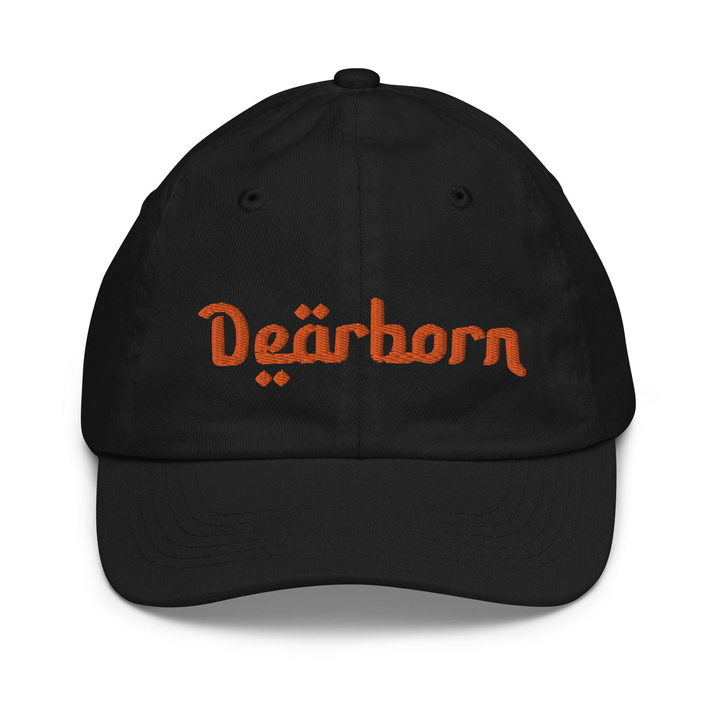 'Dearborn' Youth Baseball Cap | Orange Embroidery