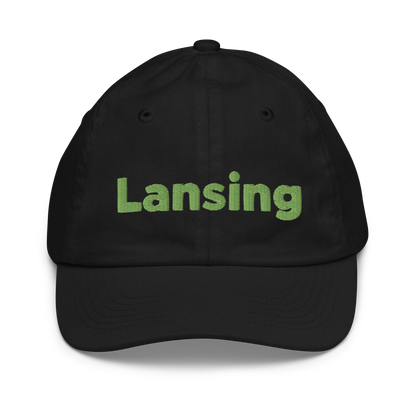 'Lansing' Youth Baseball Cap | Green Embroidery