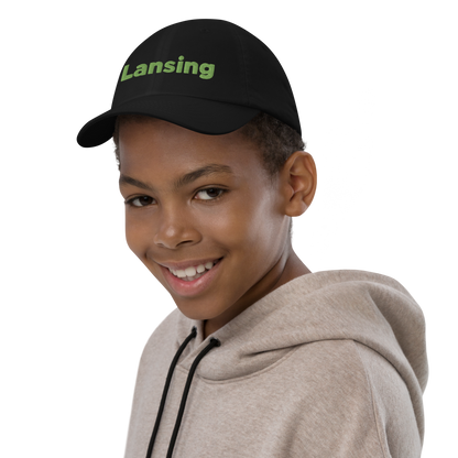 'Lansing' Youth Baseball Cap | Green Embroidery
