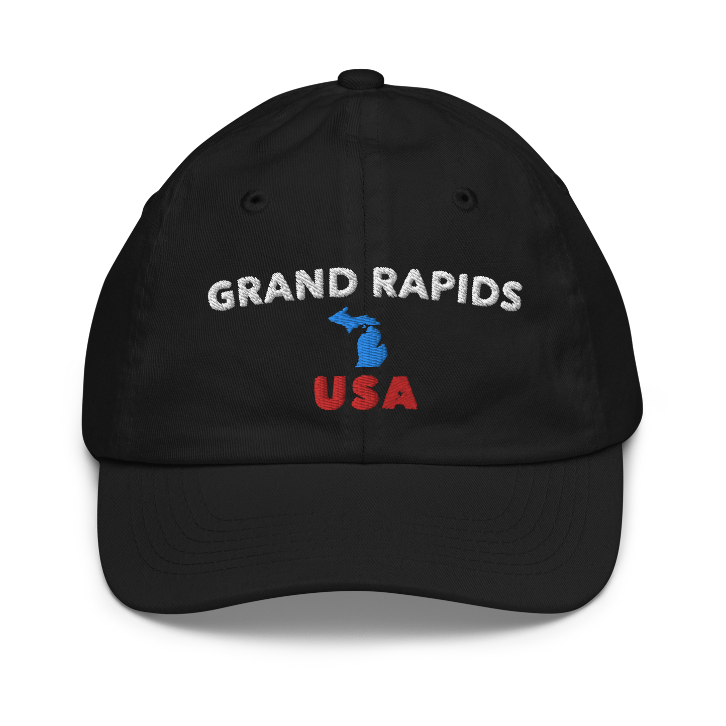 'Grand Rapids USA' Youth Baseball Cap (w/ Michigan Outline)