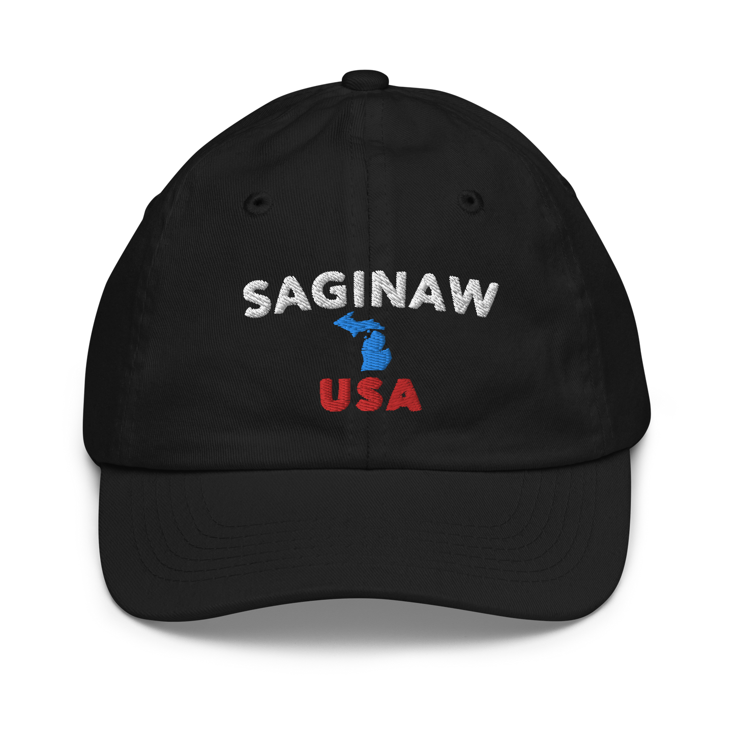 'Saginaw USA' Youth Baseball Cap (w/Michigan Outline)