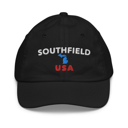 'Southfield USA' Youth Baseball Cap (w/ Michigan Outline)