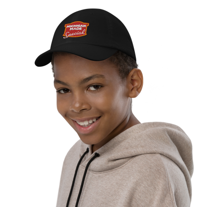 'Michigan Made' Youth Baseball Cap (Potato Chip Parody)