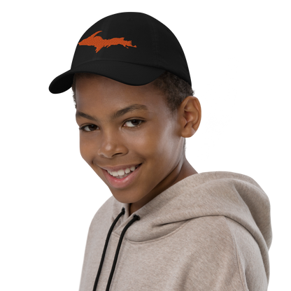 Michigan Upper Peninsula Youth Baseball Cap (w/ Orange UP Outline)