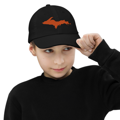 Michigan Upper Peninsula Youth Baseball Cap (w/ Orange UP Outline)