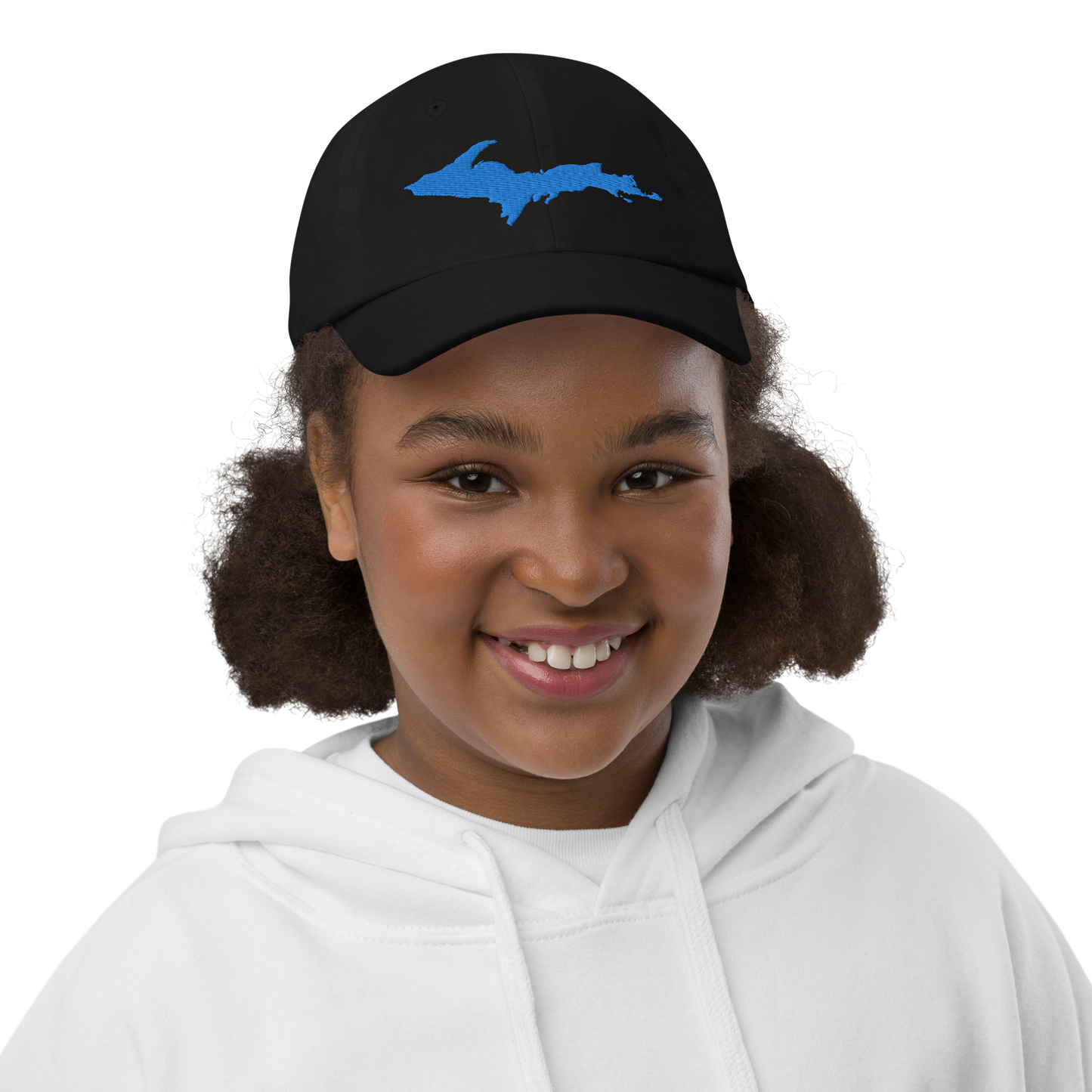 Michigan Upper Peninsula Youth Baseball Cap (w/ Azure UP Outline)