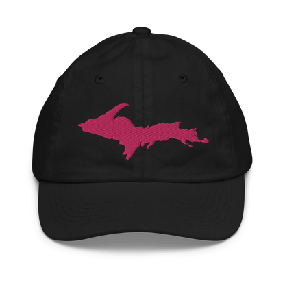 Michigan Youth Baseball Cap (w/ Pink UP Outline)