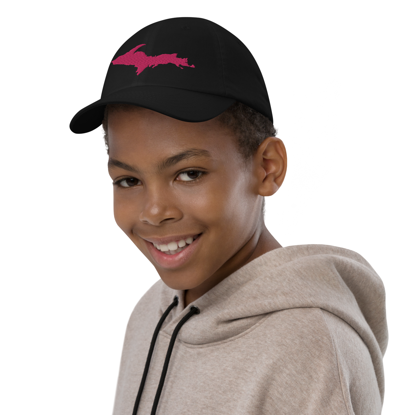 Michigan Youth Baseball Cap (w/ Pink UP Outline)