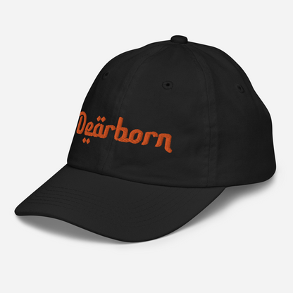 'Dearborn' Youth Baseball Cap | Orange Embroidery