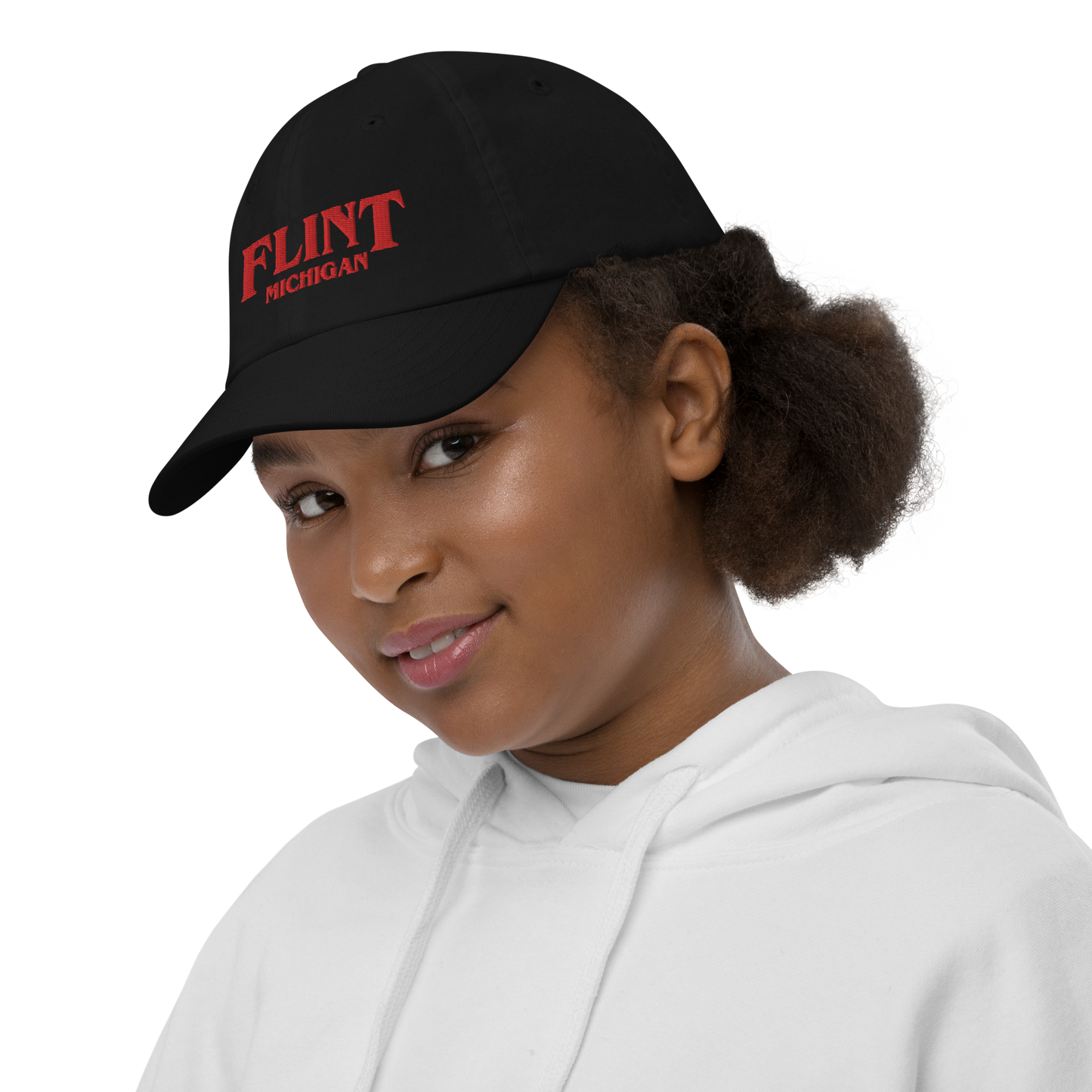 'Flint Michigan' Youth Baseball Cap (1980s Drama Parody)