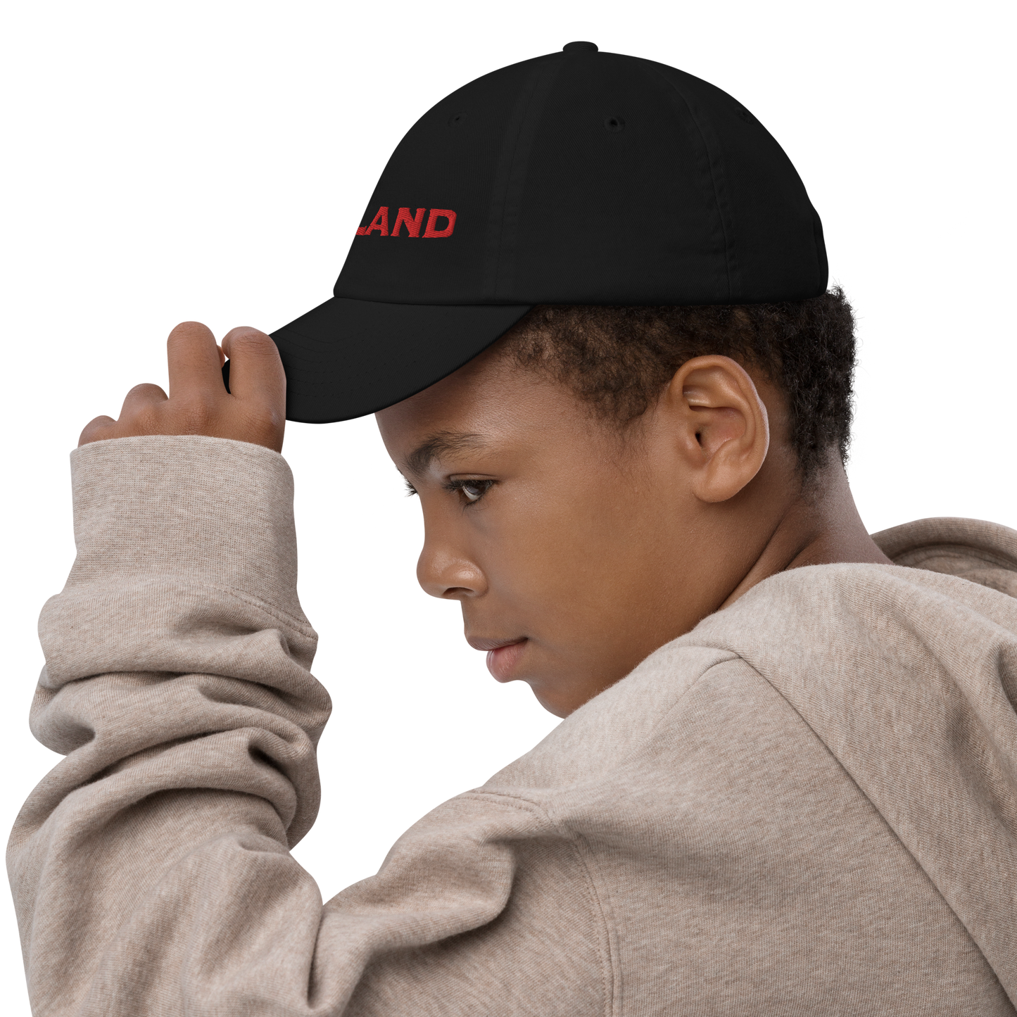 'Midland' Youth Baseball Cap | Red Embroidery