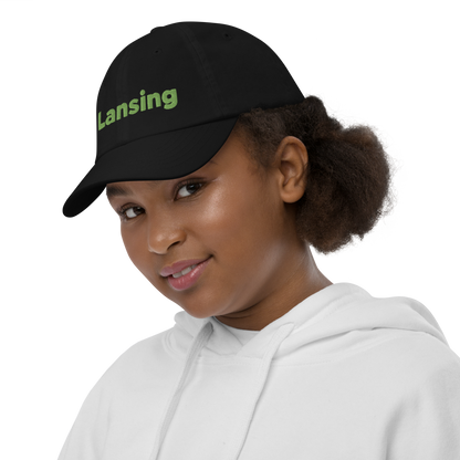 'Lansing' Youth Baseball Cap | Green Embroidery