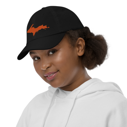 Michigan Upper Peninsula Youth Baseball Cap (w/ Orange UP Outline)