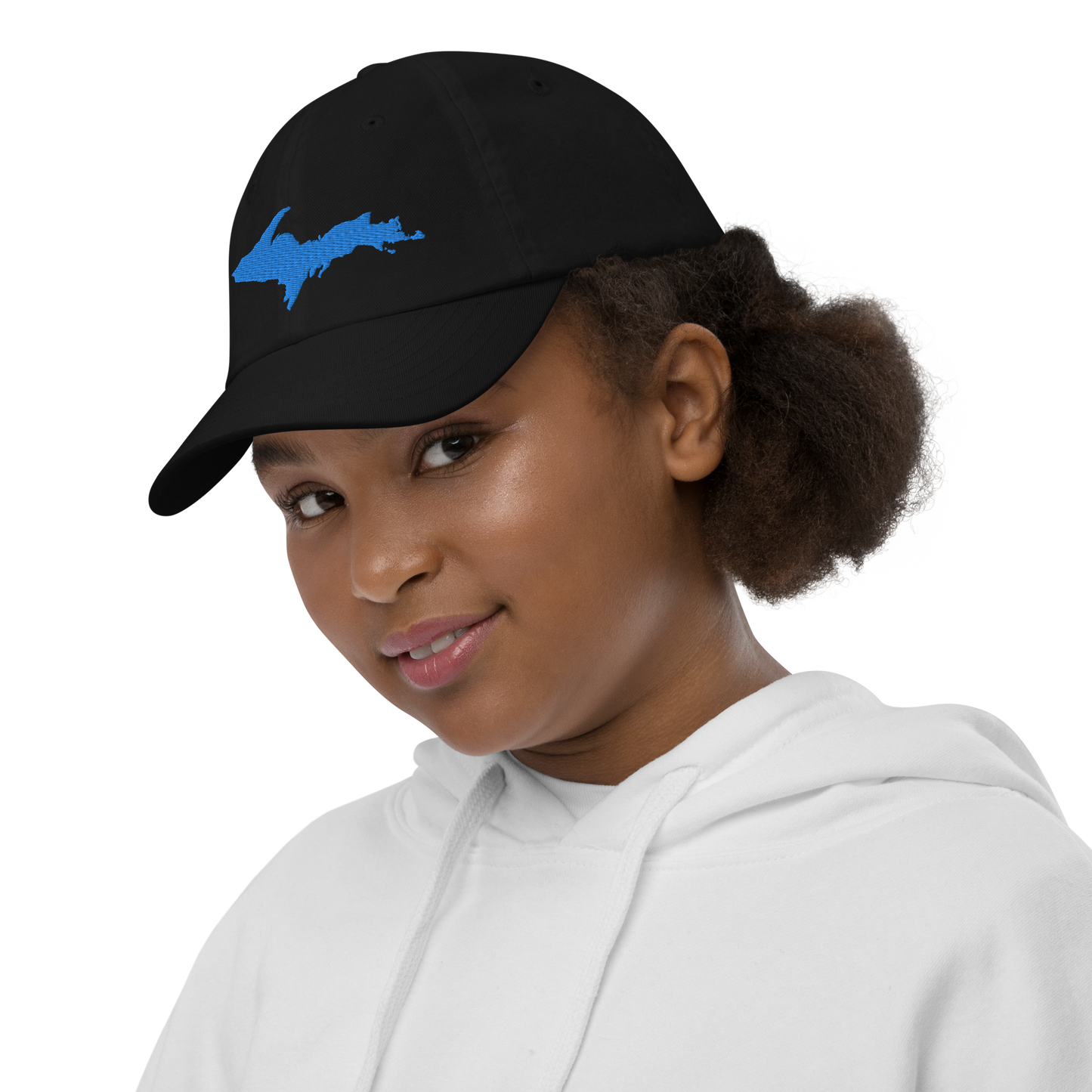 Michigan Upper Peninsula Youth Baseball Cap (w/ Azure UP Outline)