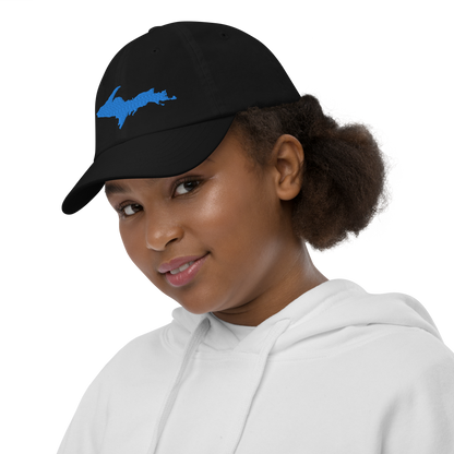 Michigan Upper Peninsula Youth Baseball Cap (w/ Azure UP Outline)