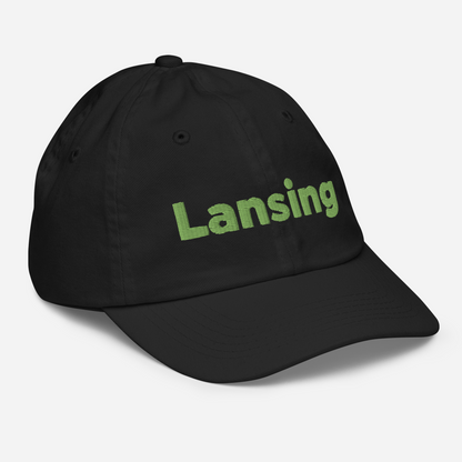 'Lansing' Youth Baseball Cap | Green Embroidery