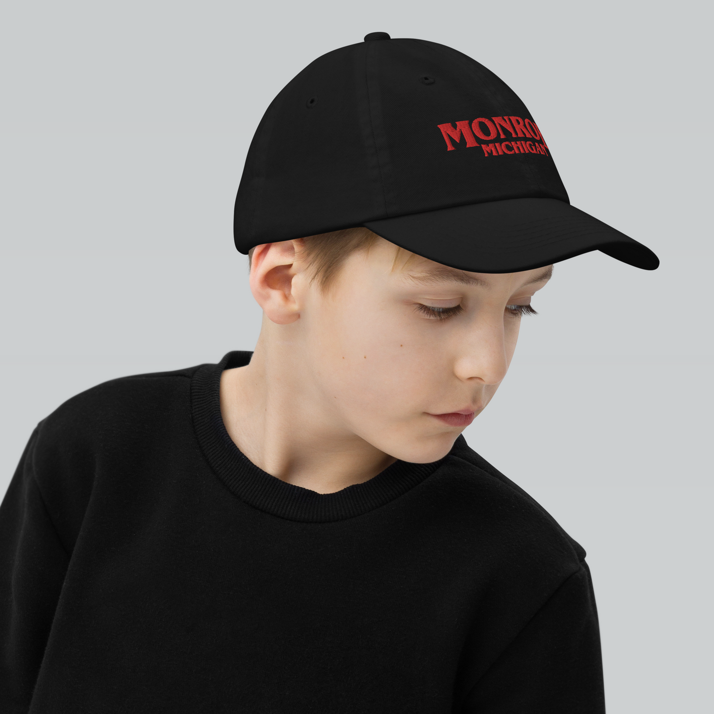 'Monroe Michigan' Youth Baseball Cap (1980s Drama Parody)