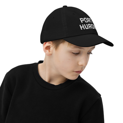 'Port Huron' Youth Baseball Cap | White/Navy Embrodiery