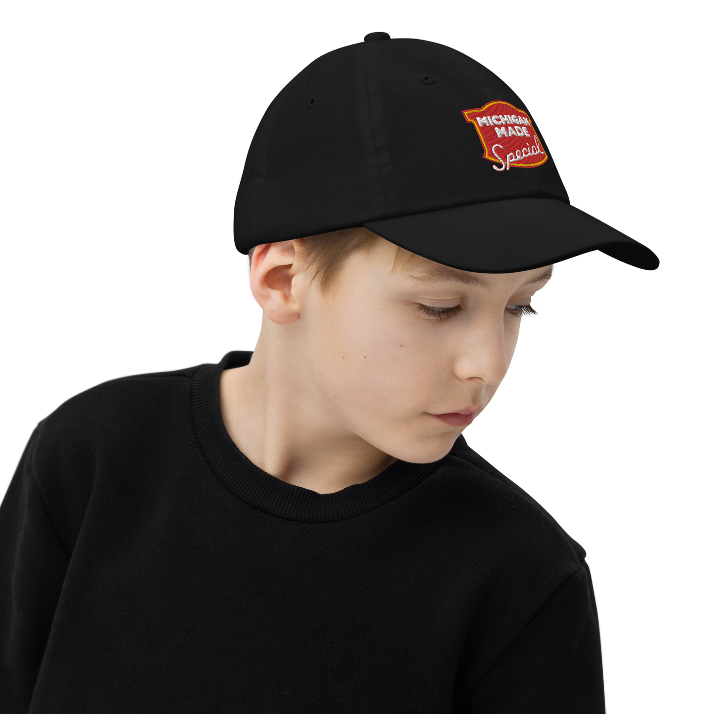 'Michigan Made' Youth Baseball Cap (Potato Chip Parody)