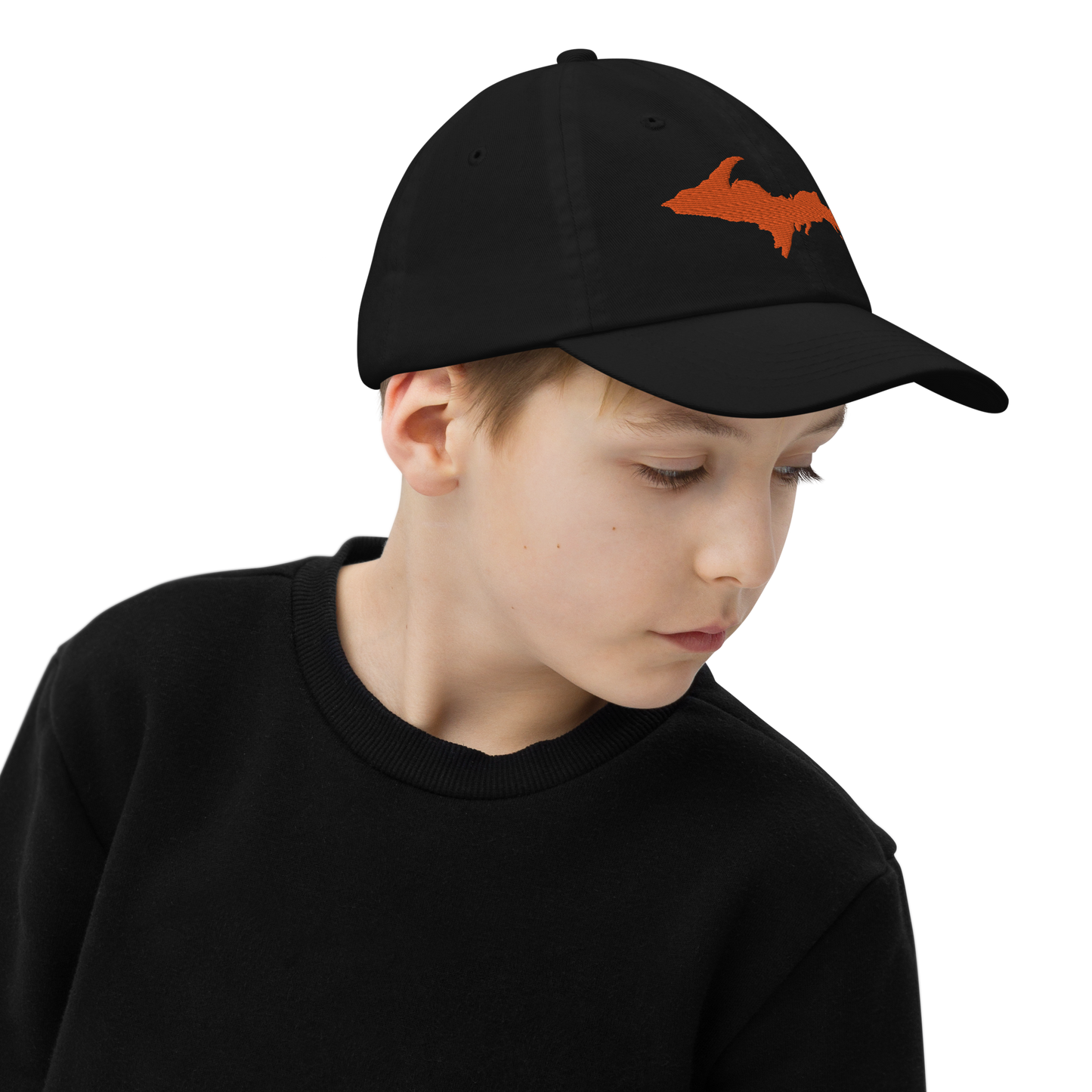 Michigan Upper Peninsula Youth Baseball Cap (w/ Orange UP Outline)