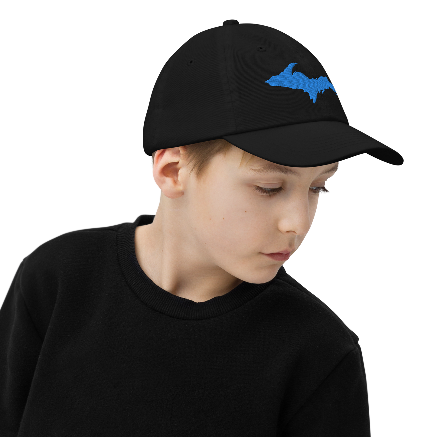 Michigan Upper Peninsula Youth Baseball Cap (w/ Azure UP Outline)