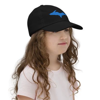 Michigan Upper Peninsula Youth Baseball Cap (w/ Azure UP Outline)