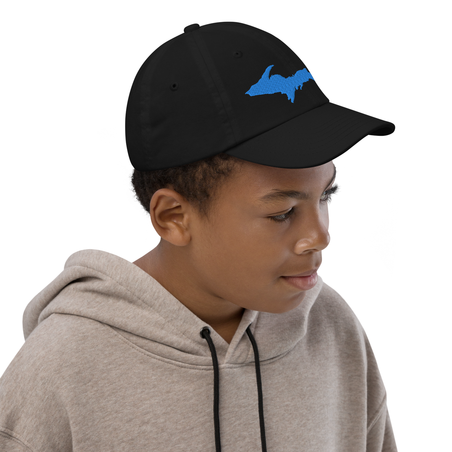 Michigan Upper Peninsula Youth Baseball Cap (w/ Azure UP Outline)