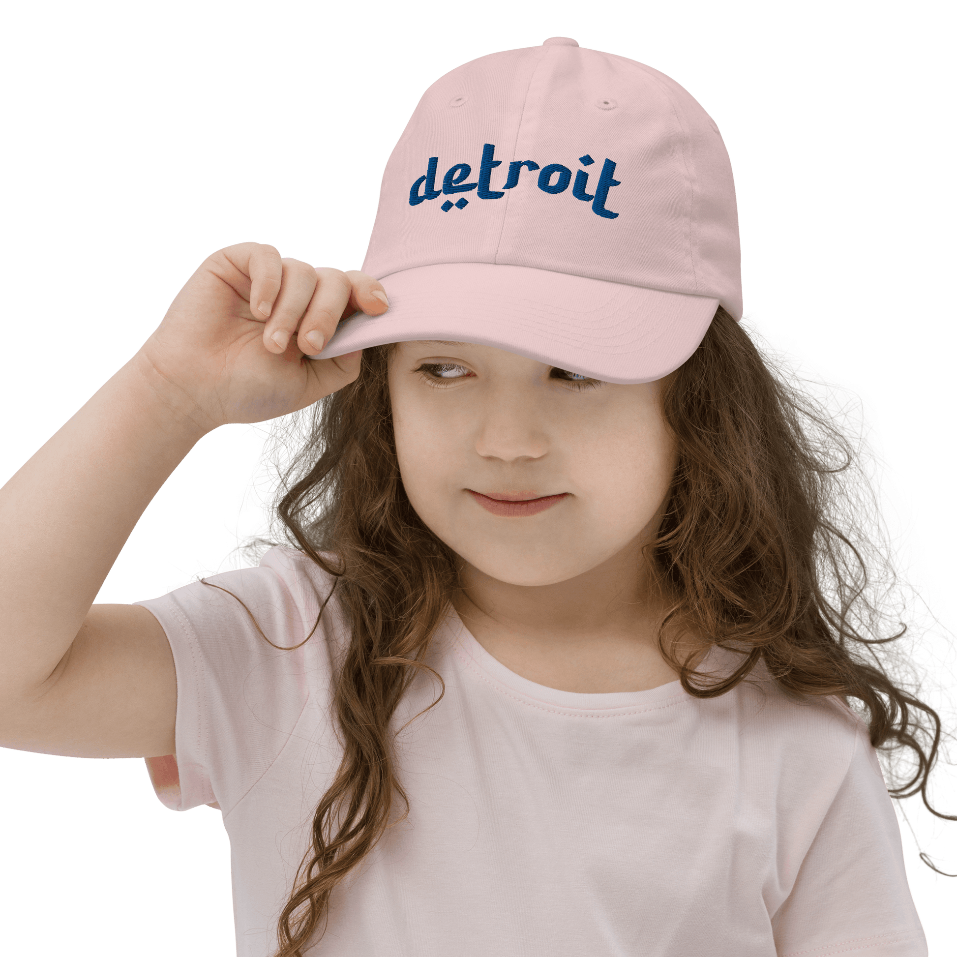 'Detroit' Youth Baseball Cap (Arabic-Style Font) - Circumspice Michigan