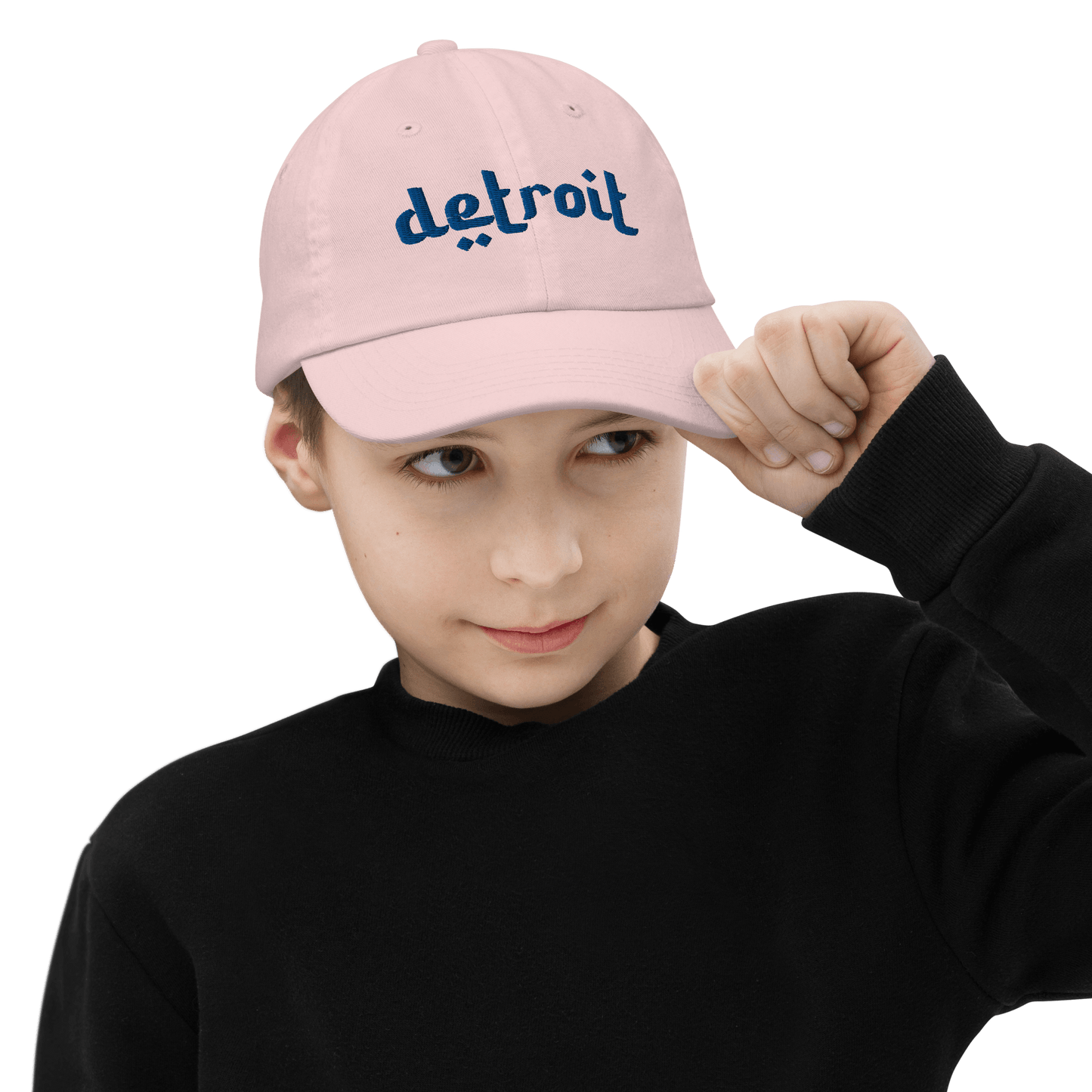 'Detroit' Youth Baseball Cap (Arabic-Style Font) - Circumspice Michigan