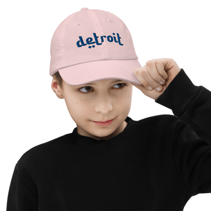 'Detroit' Youth Baseball Cap (Arabic-Style Font) - Circumspice Michigan