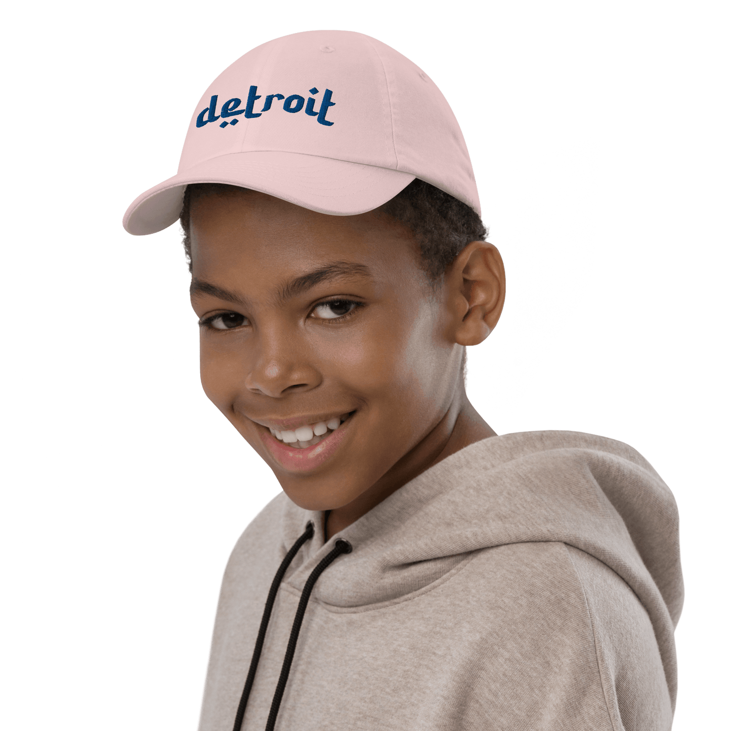 'Detroit' Youth Baseball Cap (Arabic-Style Font) - Circumspice Michigan