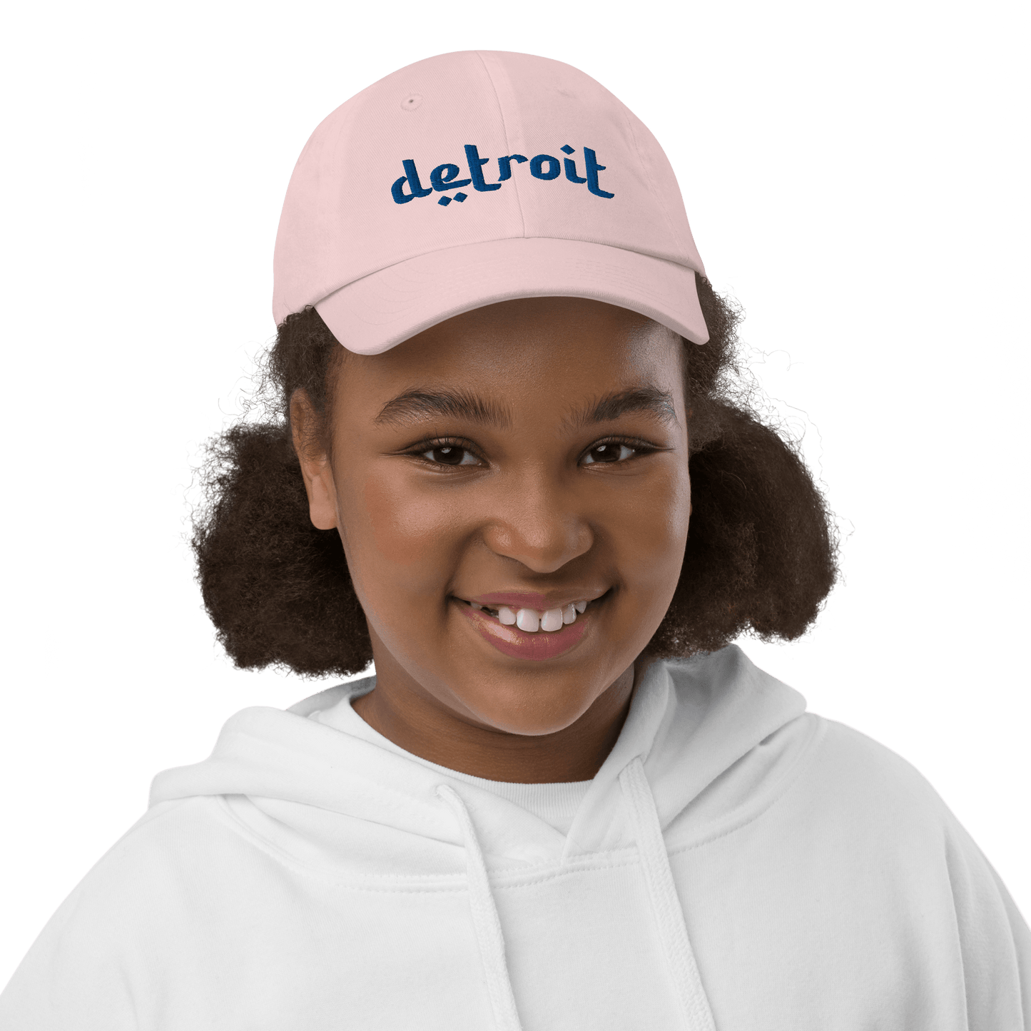 'Detroit' Youth Baseball Cap (Arabic-Style Font) - Circumspice Michigan