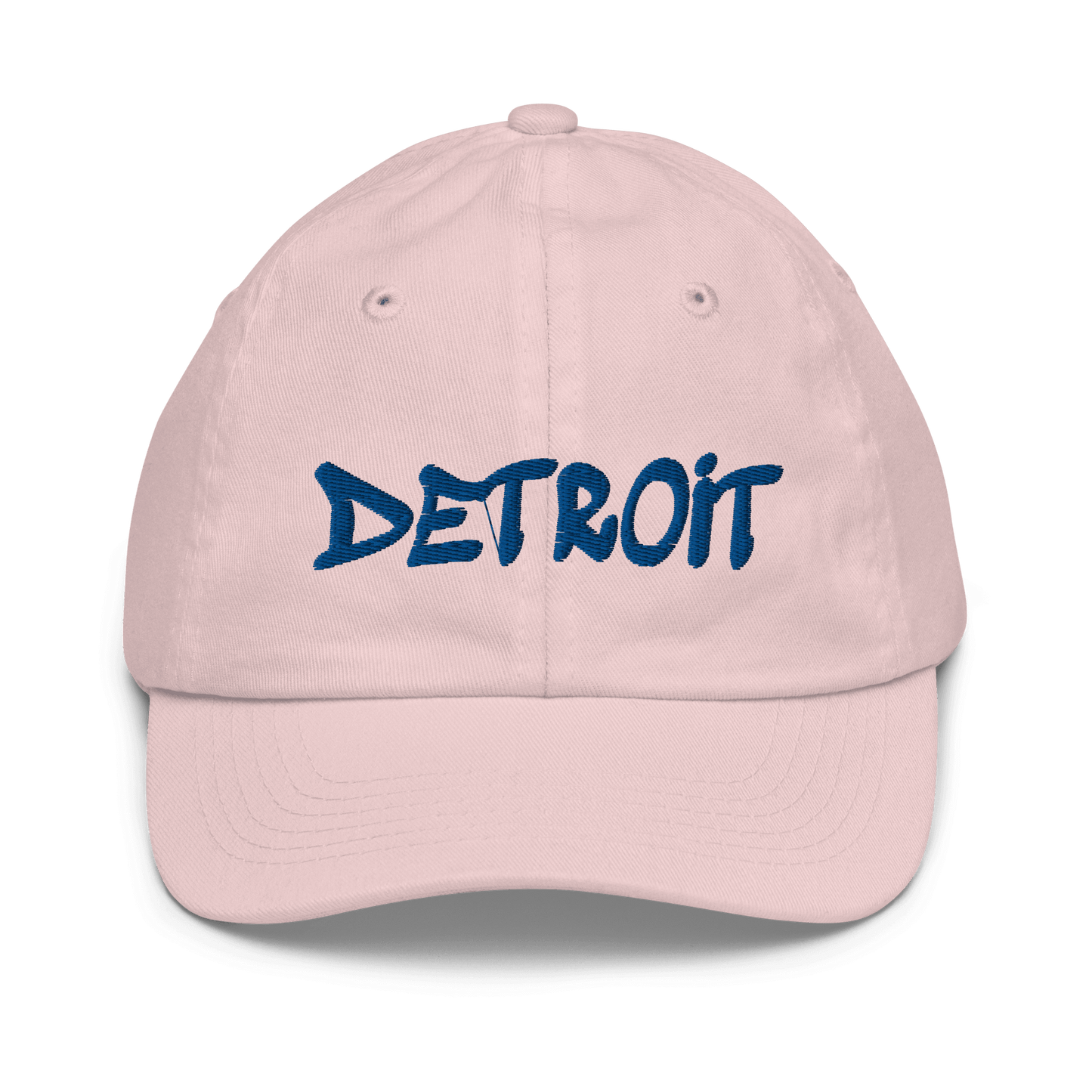 'Detroit' Youth Baseball Cap (1980s Hip Hop Font) - Circumspice Michigan