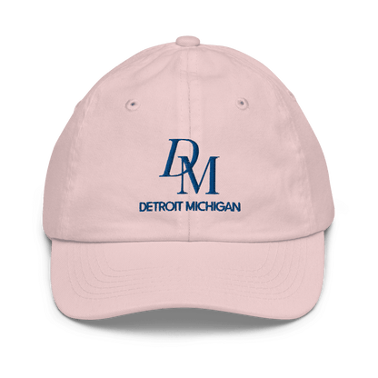 'DM Detroit Michigan' Youth Baseball Cap (Luxury Goods Parody) - Circumspice Michigan