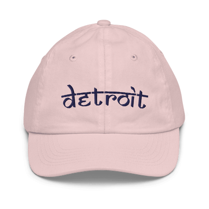 'Detroit' Youth Baseball Cap (South Asian-Style Font) - Circumspice Michigan