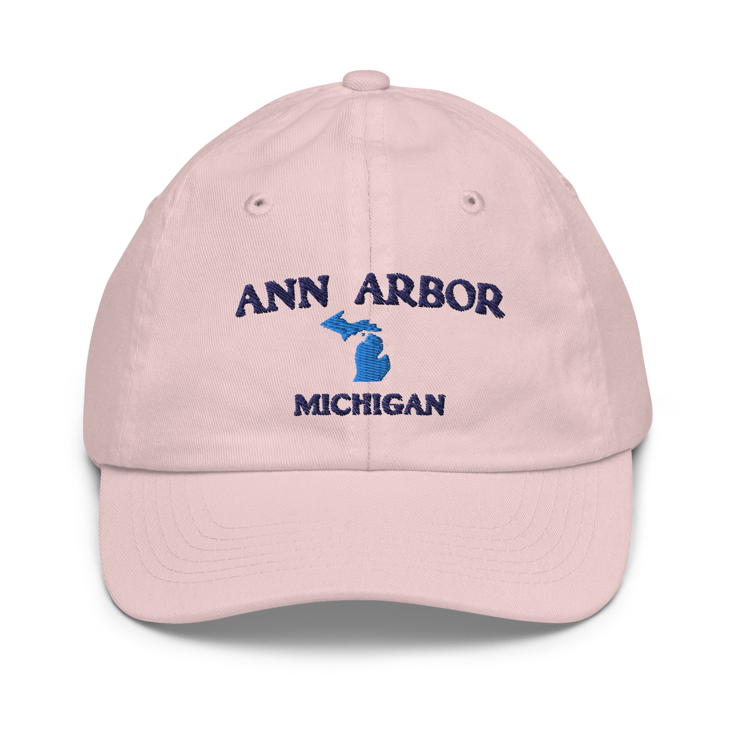 'Ann Arbor' Youth Baseball Cap (w/ Michigan Outline)