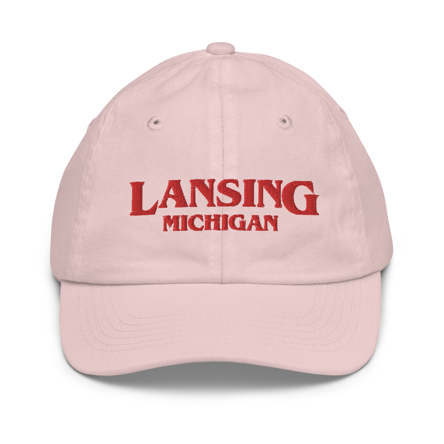 'Lansing Michigan' Youth Baseball Cap (1980s Drama Parody)