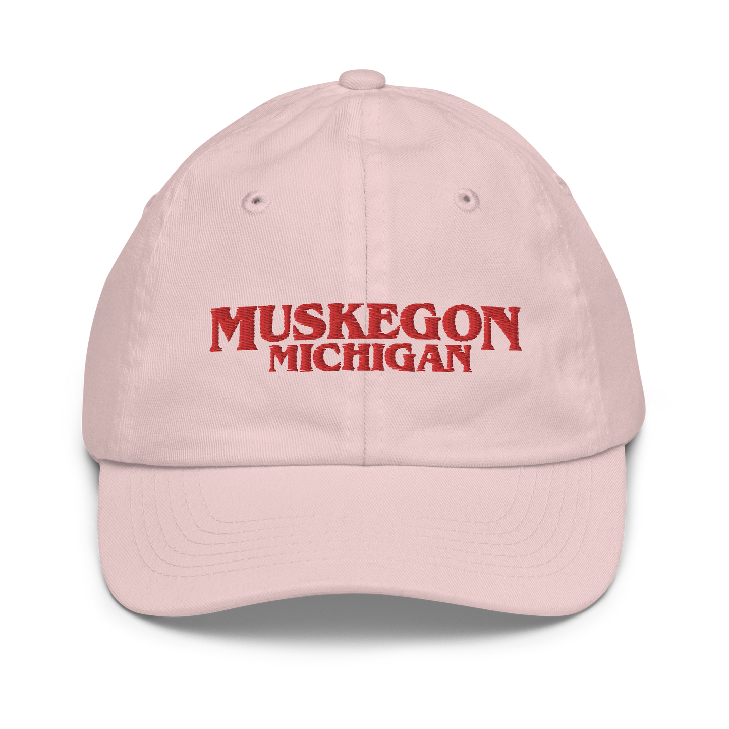 'Muskegon Michigan' Youth Baseball Cap (1980s Drama Parody)