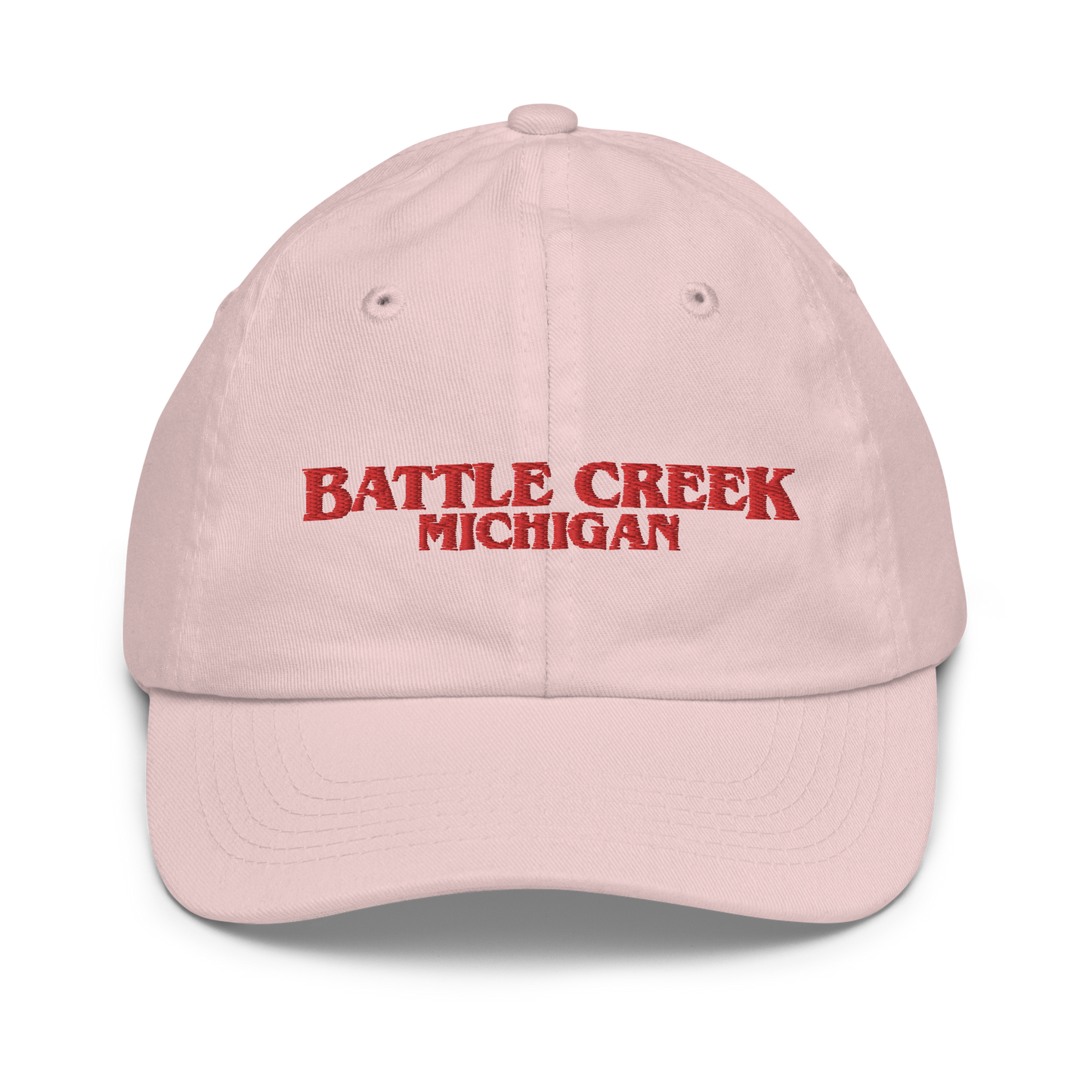 'Battle Creek Michigan' Youth Baseball Cap (1980s Drama Parody)