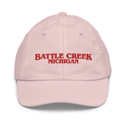 'Battle Creek Michigan' Youth Baseball Cap (1980s Drama Parody)