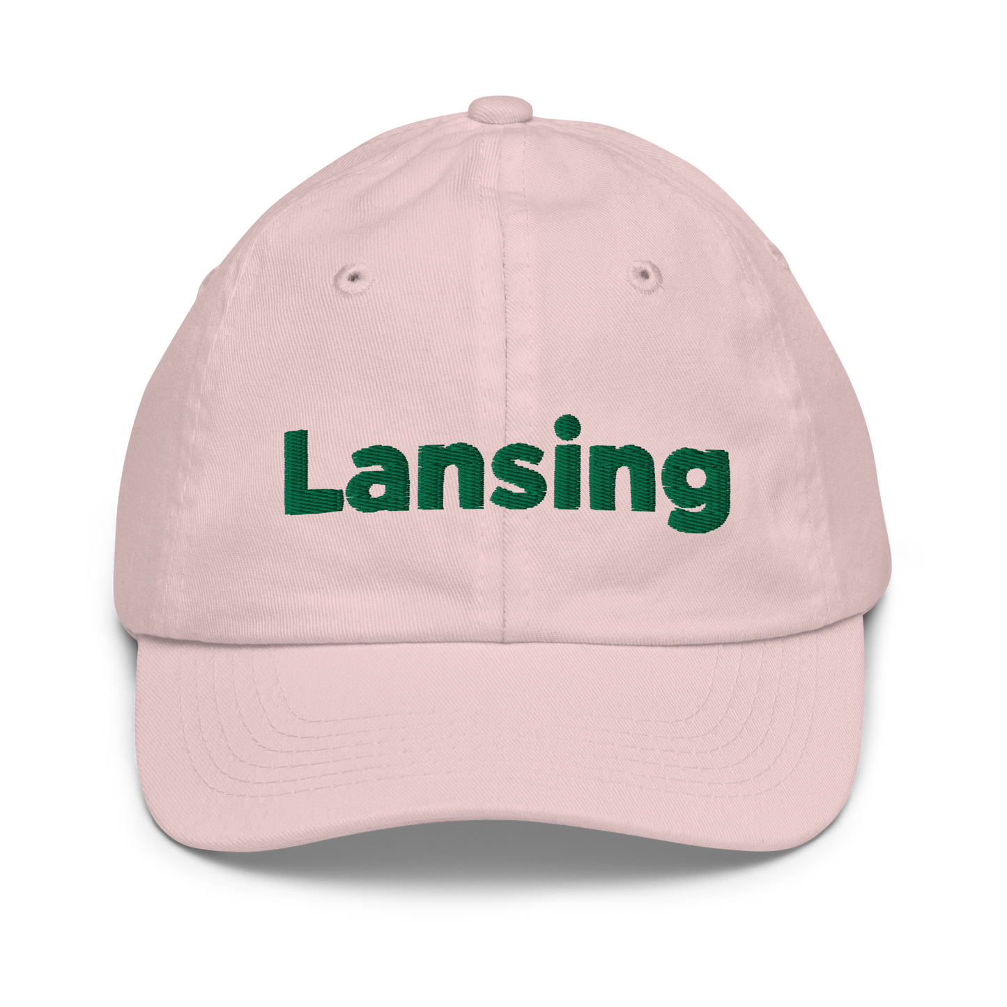 'Lansing' Youth Baseball Cap | Green Embroidery