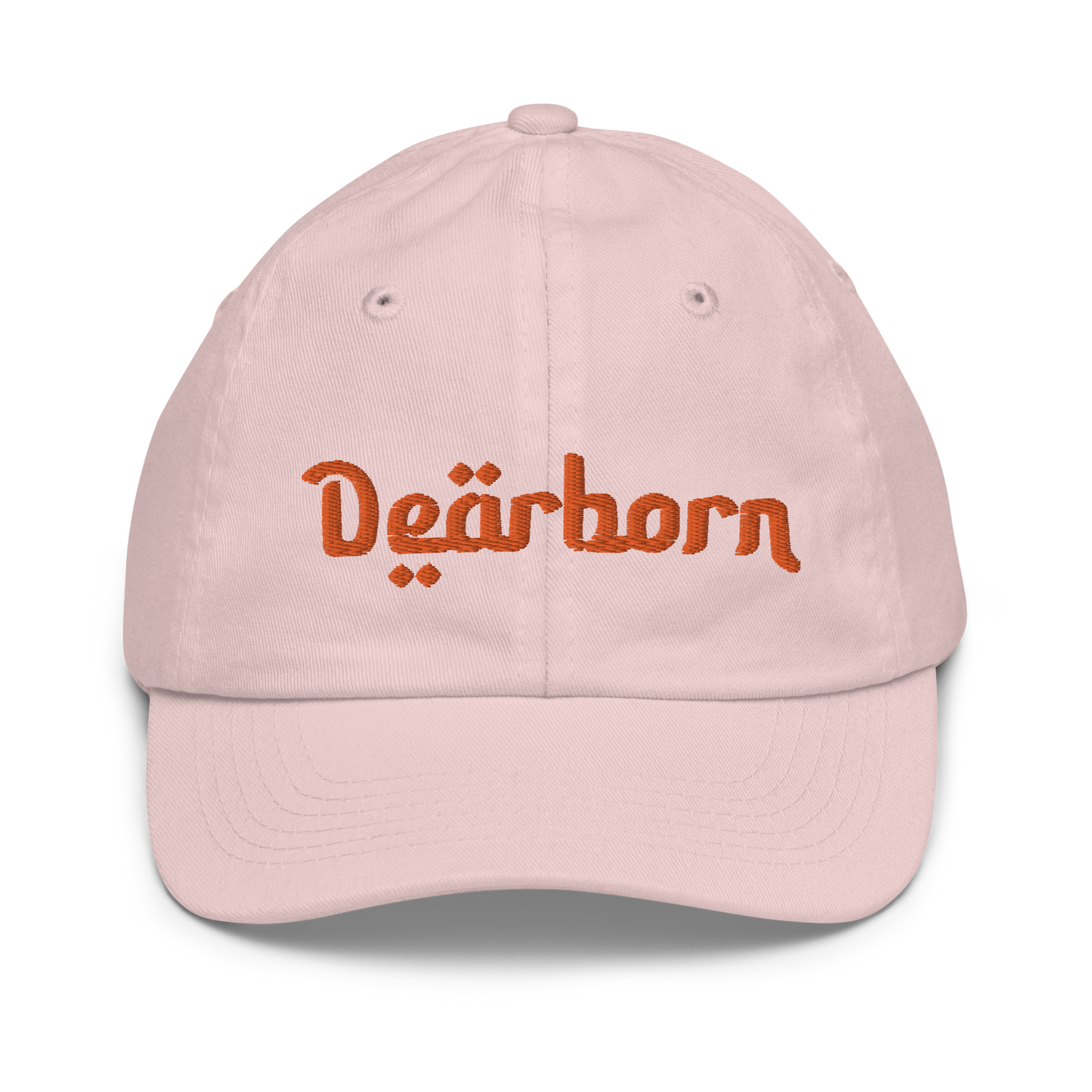 'Dearborn' Youth Baseball Cap | Orange Embroidery