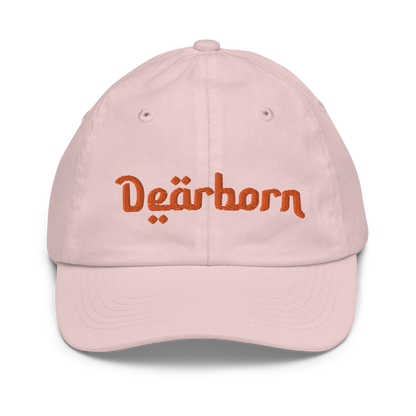 'Dearborn' Youth Baseball Cap | Orange Embroidery