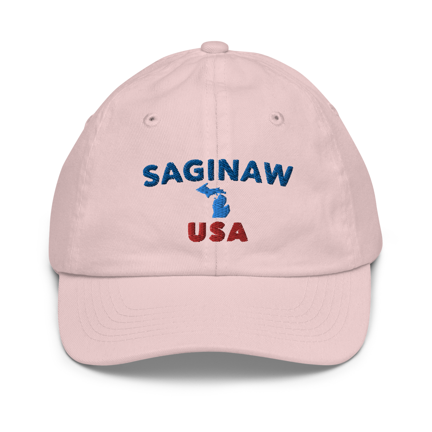 'Saginaw USA' Youth Baseball Cap (w/Michigan Outline)