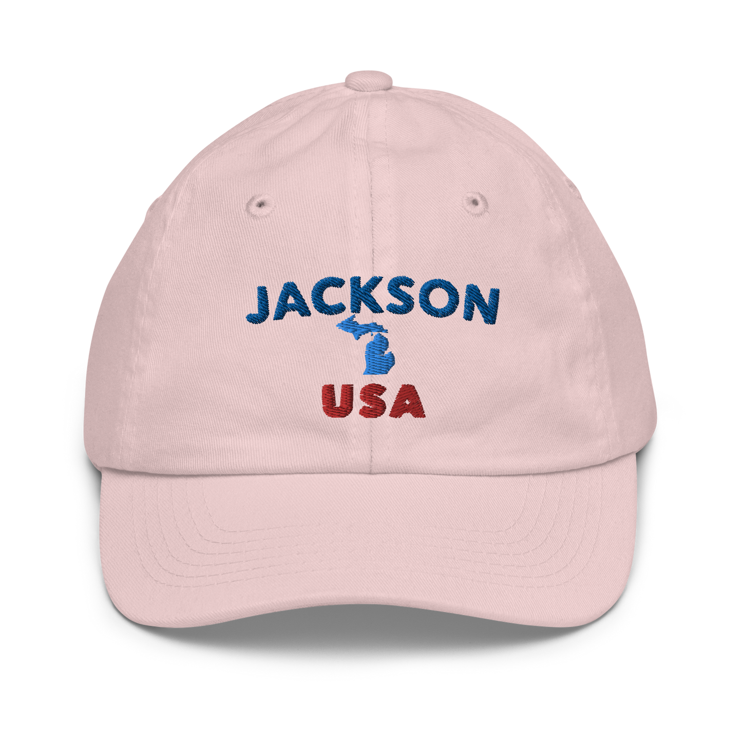 'Jackson USA' Youth Baseball Cap (w/ Michigan Outline)