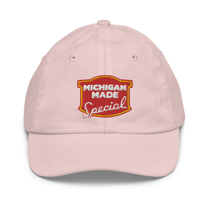 'Michigan Made' Youth Baseball Cap (Potato Chip Parody)