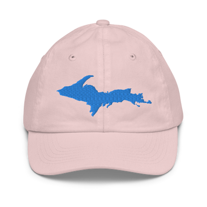 Michigan Upper Peninsula Youth Baseball Cap (w/ Azure UP Outline)