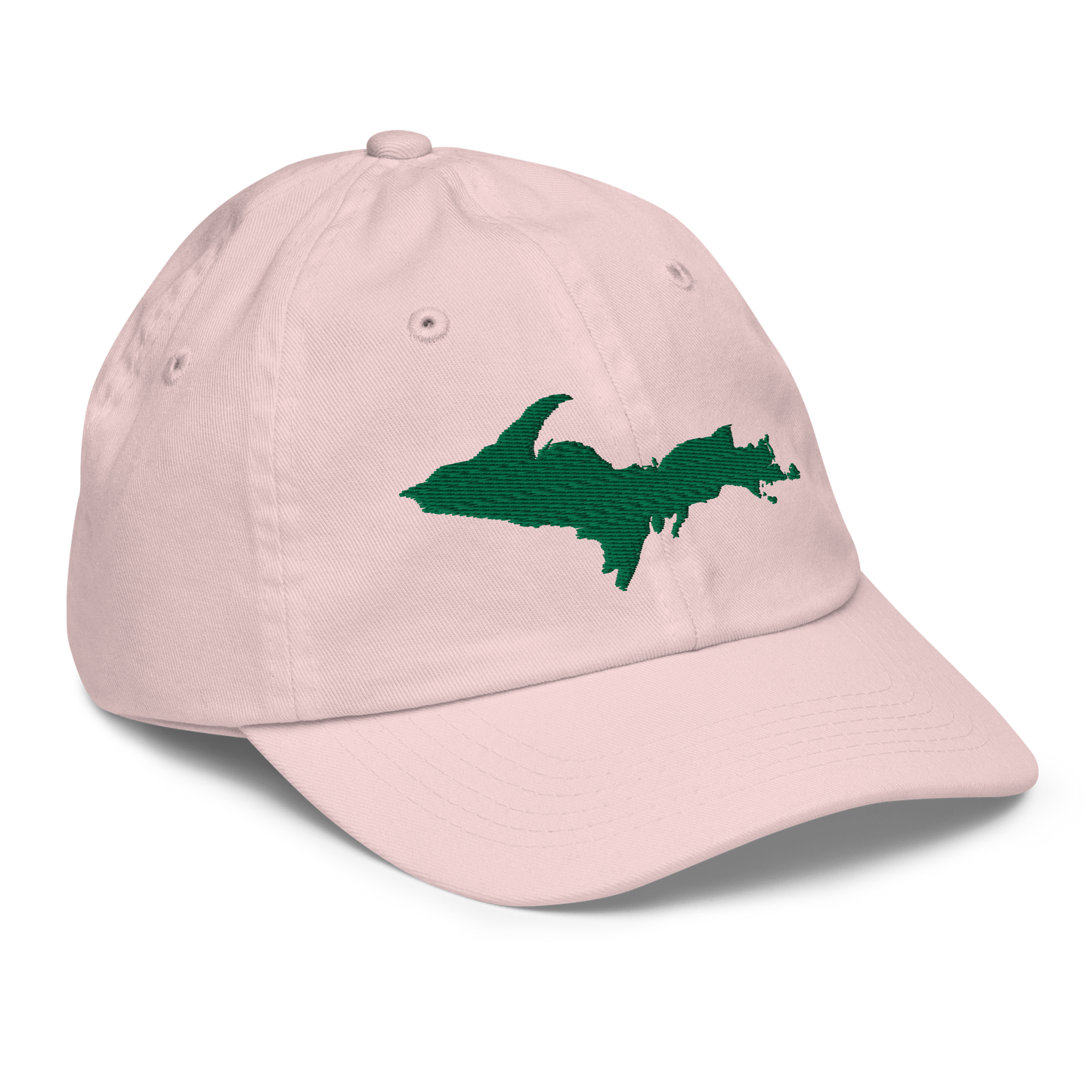 Michigan Upper Peninsula Youth Baseball Cap (w/ Green UP Outline)